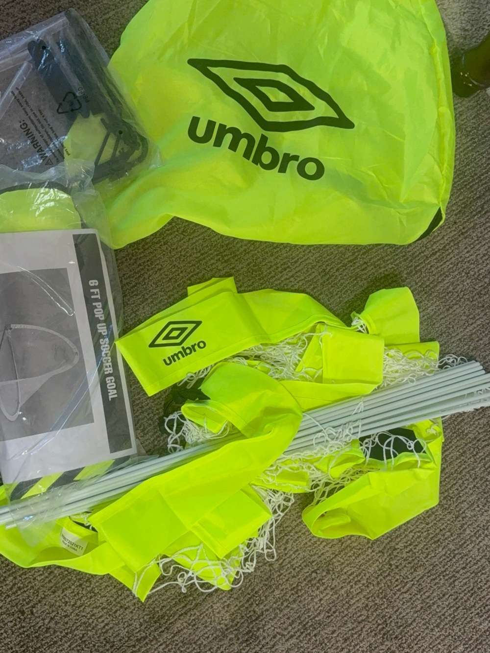 Umbra Pop Up Soccer Goal Pop Up Travel Goal
